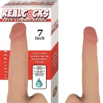 Realcocks Self Lubricating Dong - 7 Inch - Flesh Dildos Nasstoys
