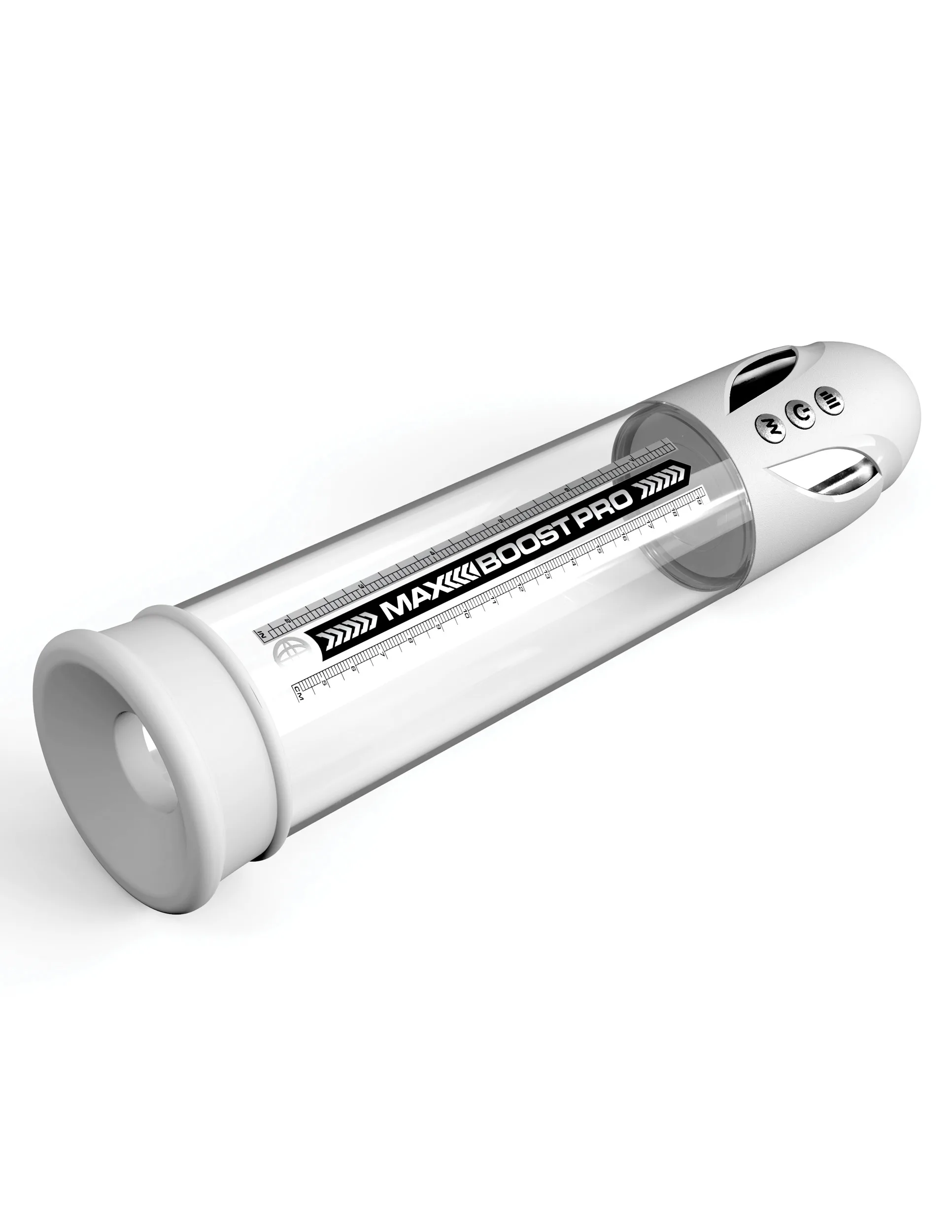 Max Boost Pro Flow - White/clear Strokers & Pumps Pipedream