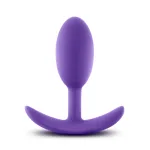Luxe - Wearable Vibra Slim Plug - Medium - Purple Anal Play Blush