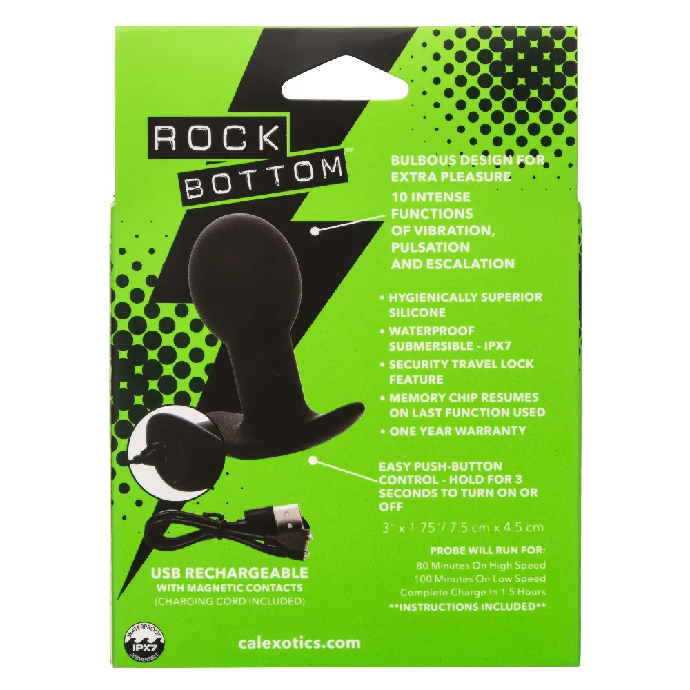 Rock Bottom Pop Probe - Black Vibrators CalExotics