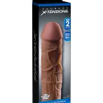 Fantasy X-Tension Mega 2-Inch Extension - Brown Penis Extension & Sleeves | Non-Vibrating Pipedream