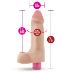 X5 Plus - 7 Inch Vibrating Cock - Beige Vibrators Blush