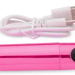 10x Rechargeable Vibrating Metallic Bullet - Pink Intimate Care XR Brands