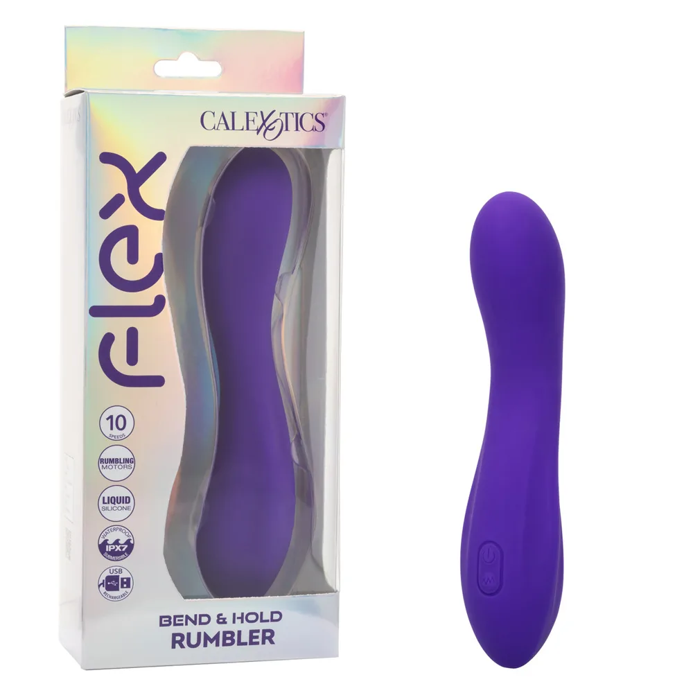 Flex Bend and Hold Rumbler - Purple Vibrators CalExotics