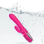 Hypnotic Clit Teaser and Thrusting Rabbit - Hot Pink Vibrators Viben