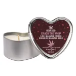 Hemp Seed 3 in 1 Massage Candle Crack the Whip 4.7oz BDSM & Kink Earthly Body