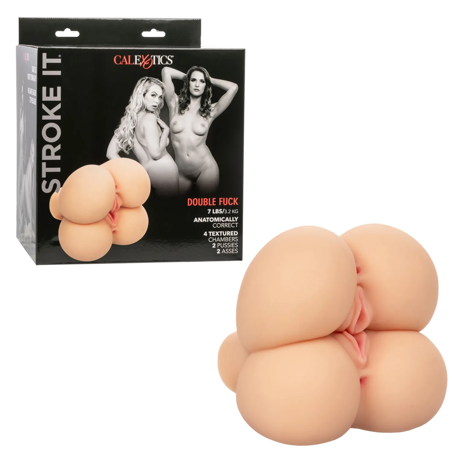 Stroke It Double Fuck - Ivory Strokers & Pumps CalExotics