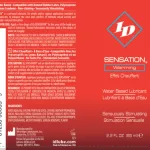 ID Sensations 2.2 Oz. Lubes & Essentials I.D. Lubricants