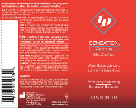 ID Sensations 2.2 Oz. Lubes & Essentials I.D. Lubricants