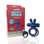 Screaming O Remote Controlled Ohare Vibrating Ring - Blue Vibrators Screaming O