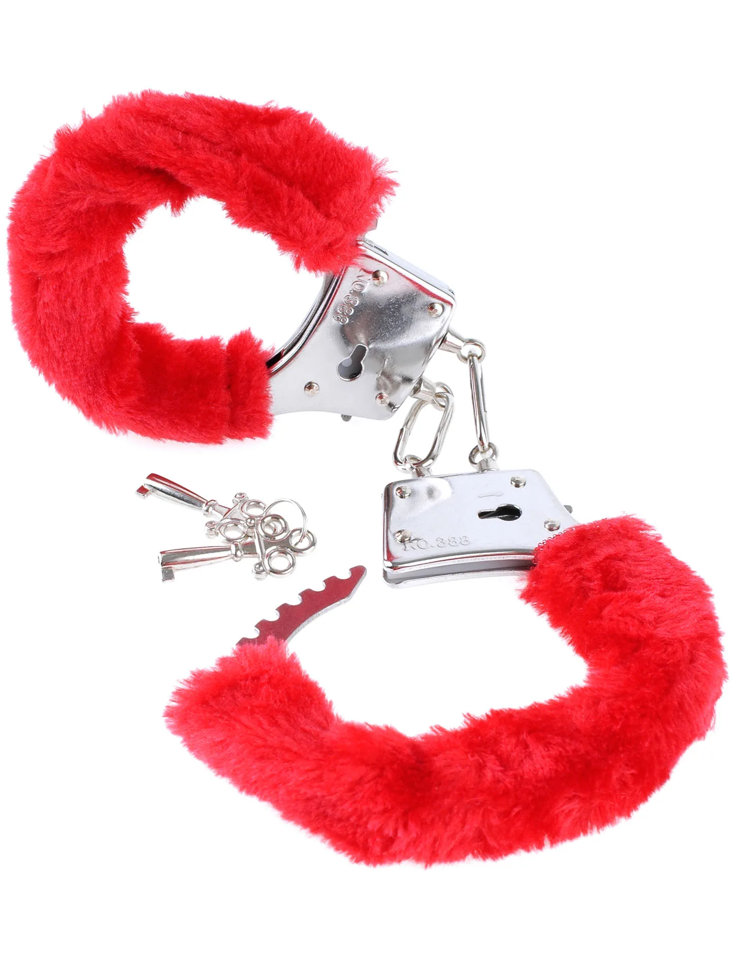 Fetish Fantasy Series Beginner's Furry Cuffs - Red - Image 4