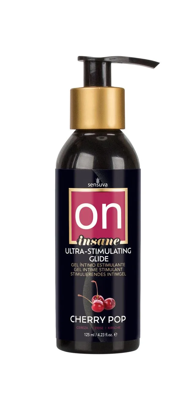 On Insane Ultra-Stimulating Personal Moisturizer - 4oz Cherry Pop Lubes & Essentials Sensuva