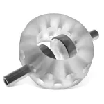 Airballs Electro Air-Lite Ballstretcher With Two 4mm Electro Contact - Clear Ice BDSM & Kink Oxballs