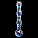 Icicles No. 8 - Clear / Blue Vibrators Pipedream