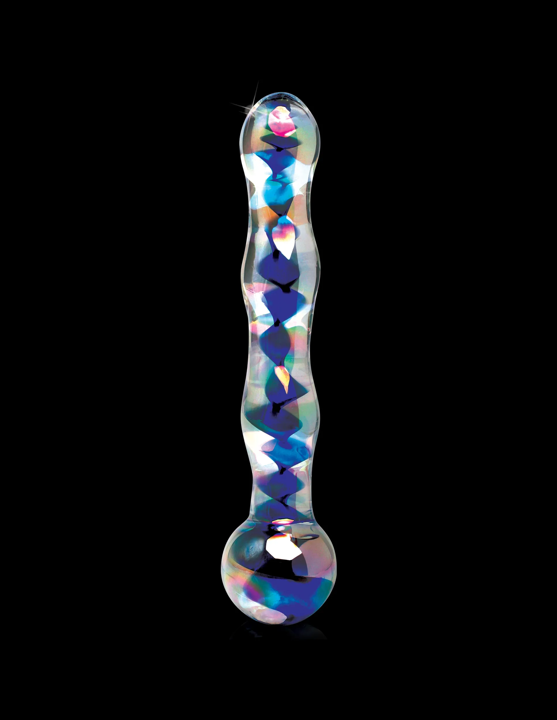 Icicles No. 8 - Clear / Blue Vibrators Pipedream
