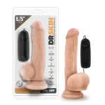 Dr. Skin - Dr. Jay - 8.75 Inch Vibrating Cock With Suction Cup - Vanilla Vibrators Blush