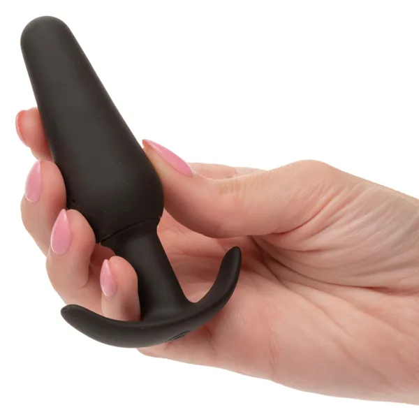 Boundless Vibrating Slim Plug - Black Vibrators CalExotics