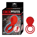 Cockpower Ultimate Vibrating Cockring - Red Lubes & Essentials Nasstoys