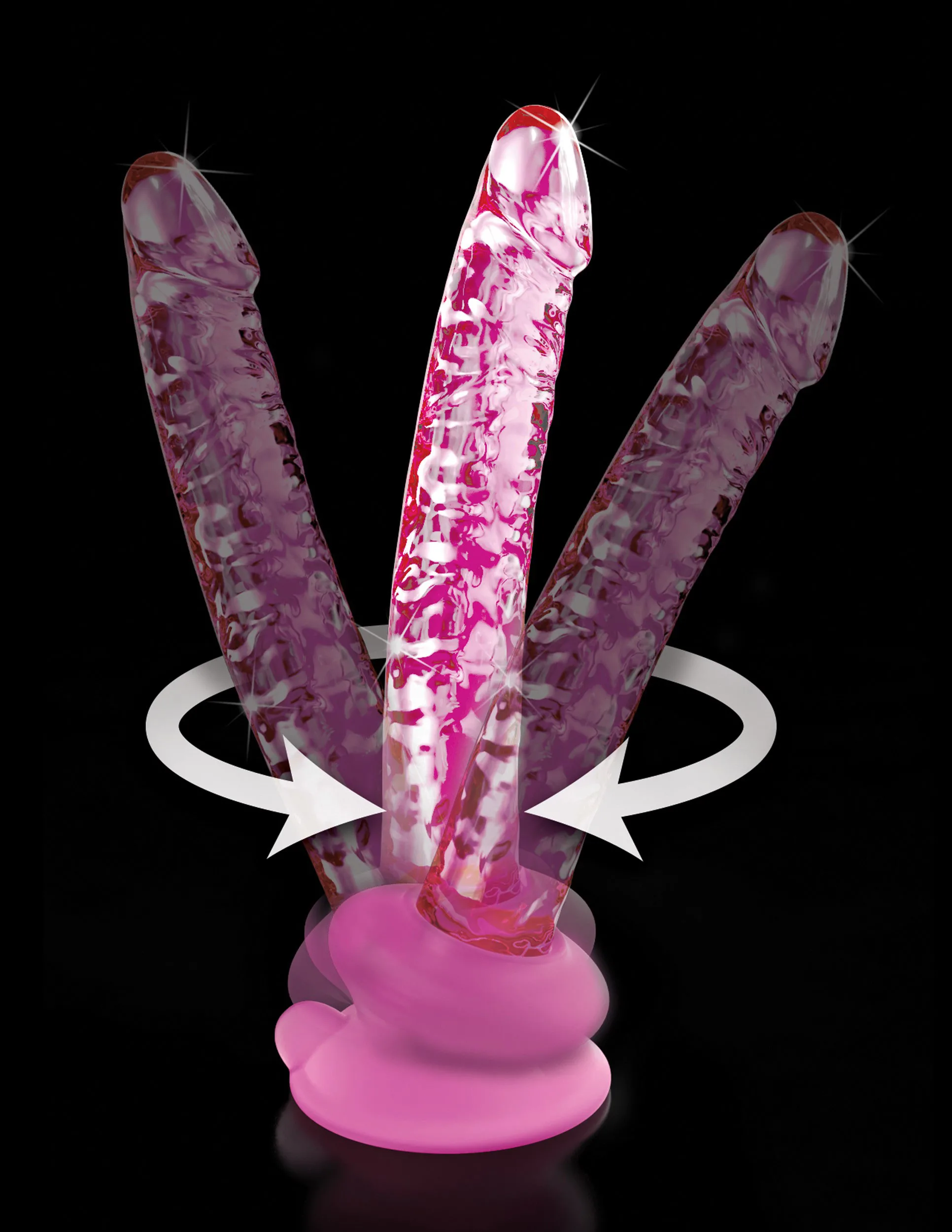Icicles No. 86 - With Silicone Suction Cup Vibrators Pipedream