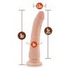 Dr. Skin Plus - 9 Inch Posable Dildo - Vanilla Dildos Blush