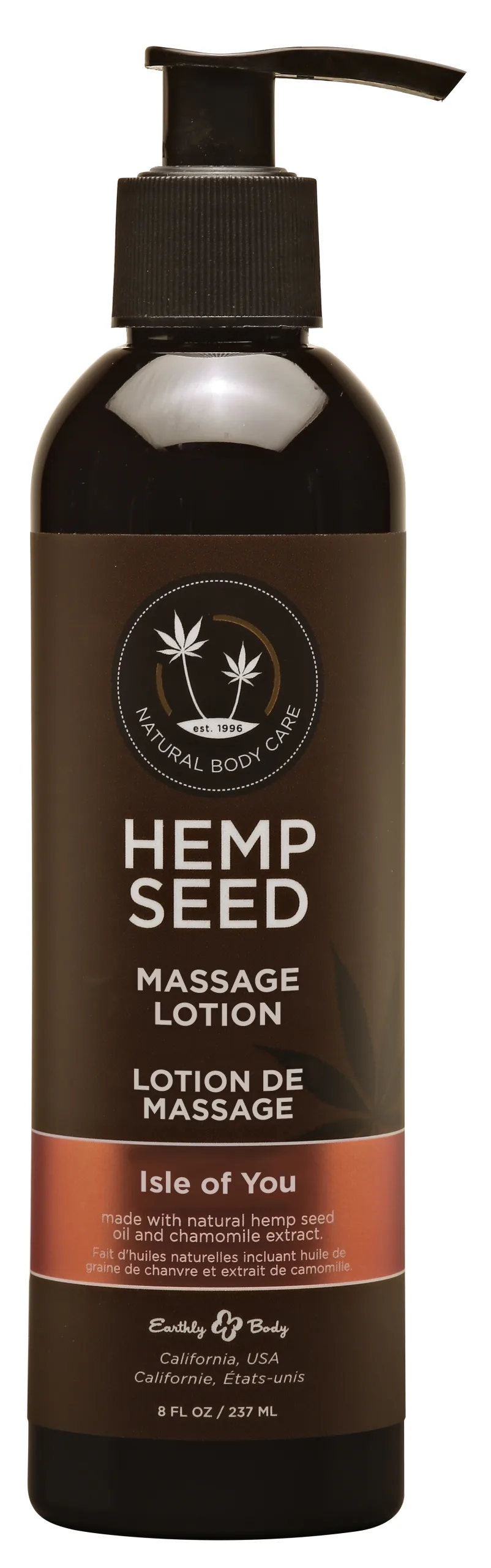 Hemp Seed Massage Lotion - Isle of You - 8 Fl. Oz. / 237ml Lubes & Essentials Earthly Body
