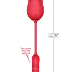 Wild Rose Tonguing Thrusting - Red Vibrators Icon Brands