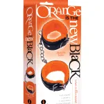 The 9's Orange Is the New Black Love Cuffs Wrist - Black BDSM & Kink Icon Brands