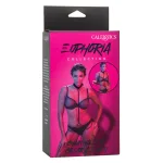 Euphoria Collection Chain Halter/collar and Leash - Black BDSM & Kink CalExotics