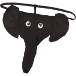 Elephant Thong - Black - One Size Panties & Thongs Hott Products