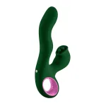 Pallina Triple-Action Rabbit Vibrator - Green Vibrators Femme Funn