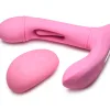 Flickers G-Flick Flicking G-Spot Vibrator With Remote - Pink Vibrators XR Brands
