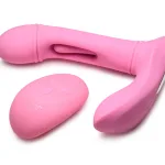Flickers G-Flick Flicking G-Spot Vibrator With Remote - Pink Vibrators XR Brands