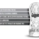 M for Men - Soft and Wet - Magnifier - Clear Strokers & Pumps Blush