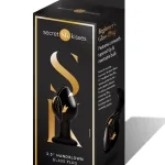 Secret Kisses - 3.5 Inch Handblown Glass Plug - Black Anal Play XGEN