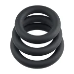 3 Ring Circus - Black Cockrings | Adjustable Evolved Novelties