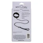 Nocturnal Collection Collar and Leash - Black BDSM & Kink CalExotics