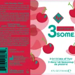 3some 3-in-1 Lubricant - Wild Cherry - 4 Fl. Oz. Lubes & Essentials I.D. Lubricants