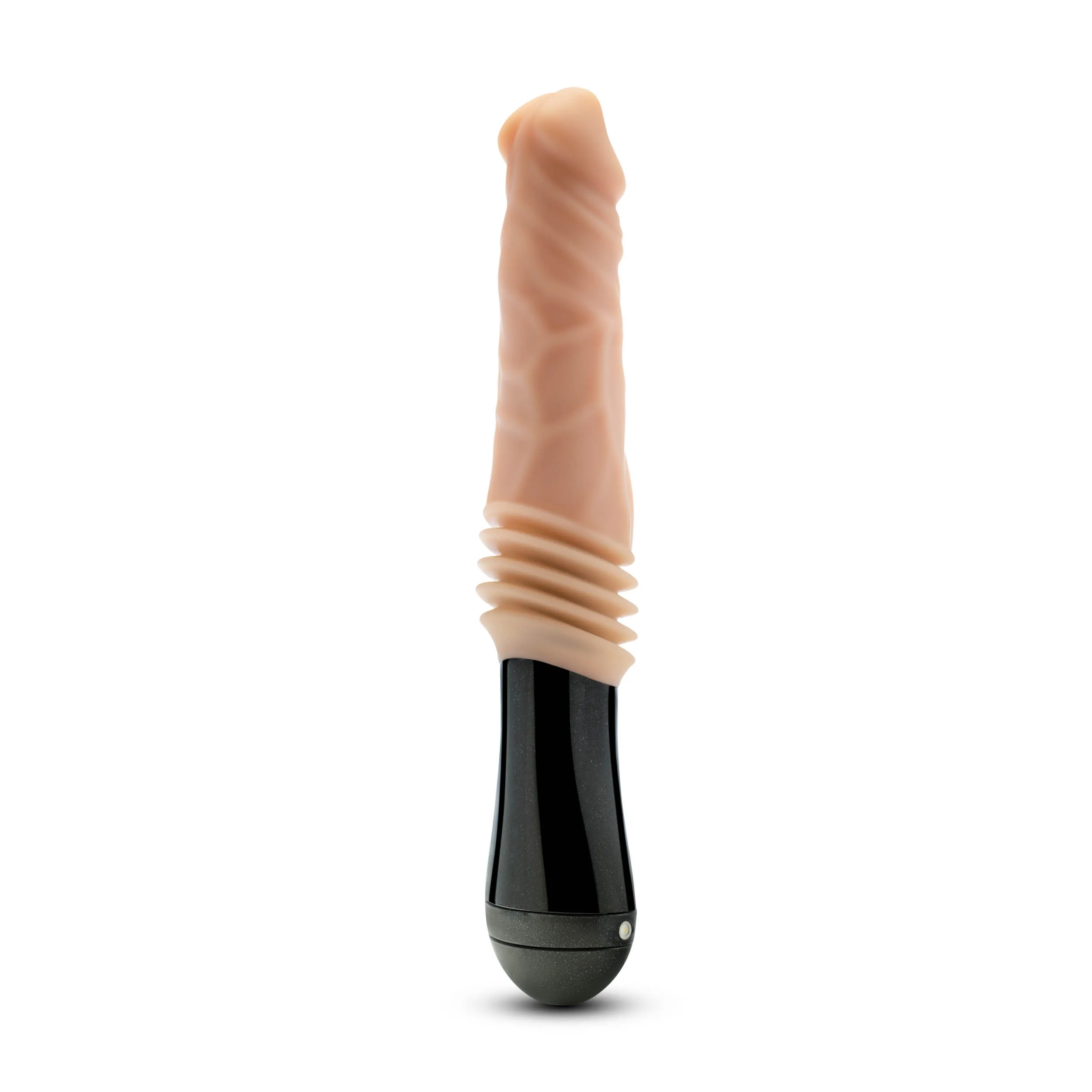 Dr. Skin Silicone - Dr. Knight - Thrusting Gyrating Vibrating Dildo - Beige Vibrators Blush
