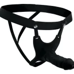 Hollow Silicone Dildo Strap-on - Black Festival & Rave XR Brands