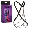 Euphoria Collection Plus Size Multi Chain Harness - Black BDSM & Kink CalExotics