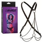 Euphoria Collection Plus Size Multi Chain Harness - Black BDSM & Kink CalExotics