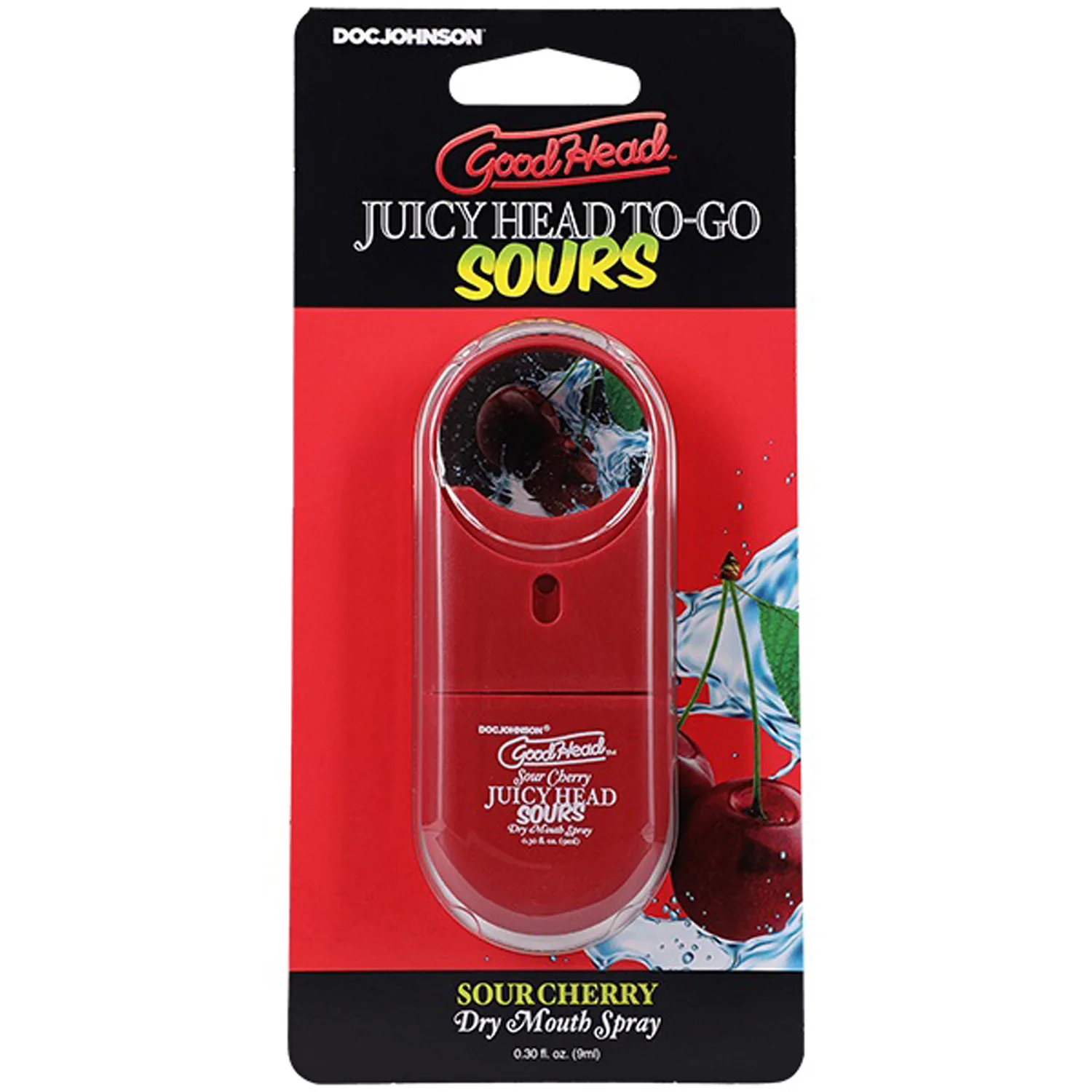 Goodhead Juicyhead Dry Mouth Spray to Go - Sour Cherry .30 Oz Festival & Rave Doc Johnson