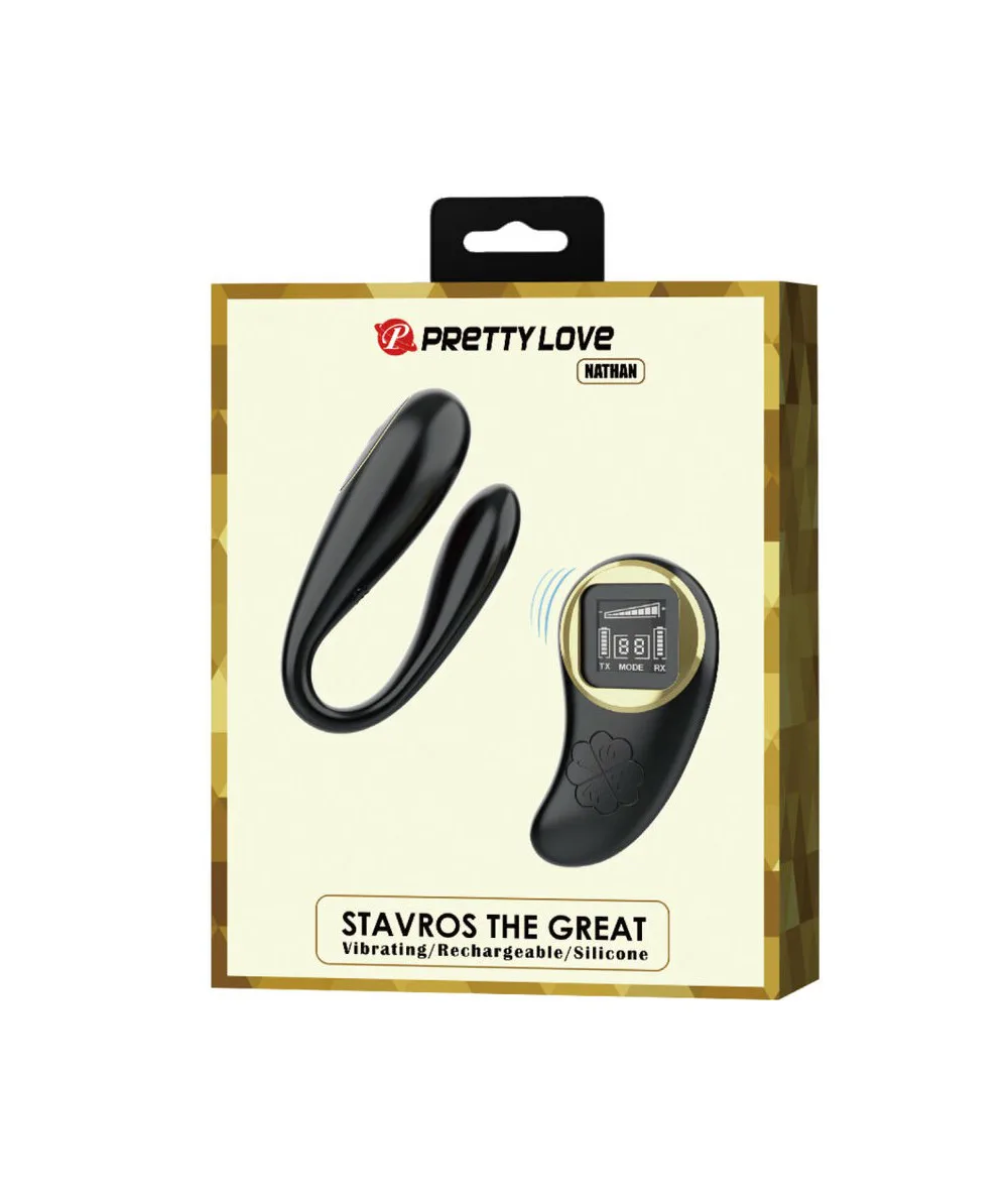 Nathan Double Pleasure Remote Control Vibrator - Black Vibrators Pretty Love