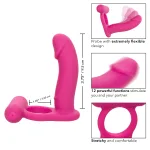 Silicone Rechargeable Double Diver - Pink Vibrators CalExotics