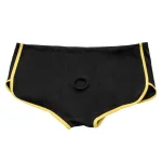 Boundless Black and Yellow Brief - 2x/3x - Black/ Yellow Robes & Sleepwear CalExotics