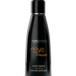 Aqua Heat Water Based Warming Lubricant - 4 Fl. Oz. Lubes & Essentials Wicked Sensual Care