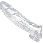 Alternative view of Realistic Clear Penis Enhancer and Ball Stretcher