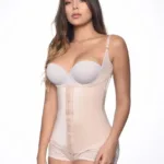 136 Megane Open Bust Bodysuit w/ Lace Trim Color Nude Size 2XL (42) - Image 3