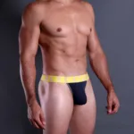 1379-NVY Micromodal Thong Color Navy Blue Size M - Image 5