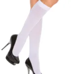 Alternative view of Elegant Moments - Opaque knee hi - White - Queen Size